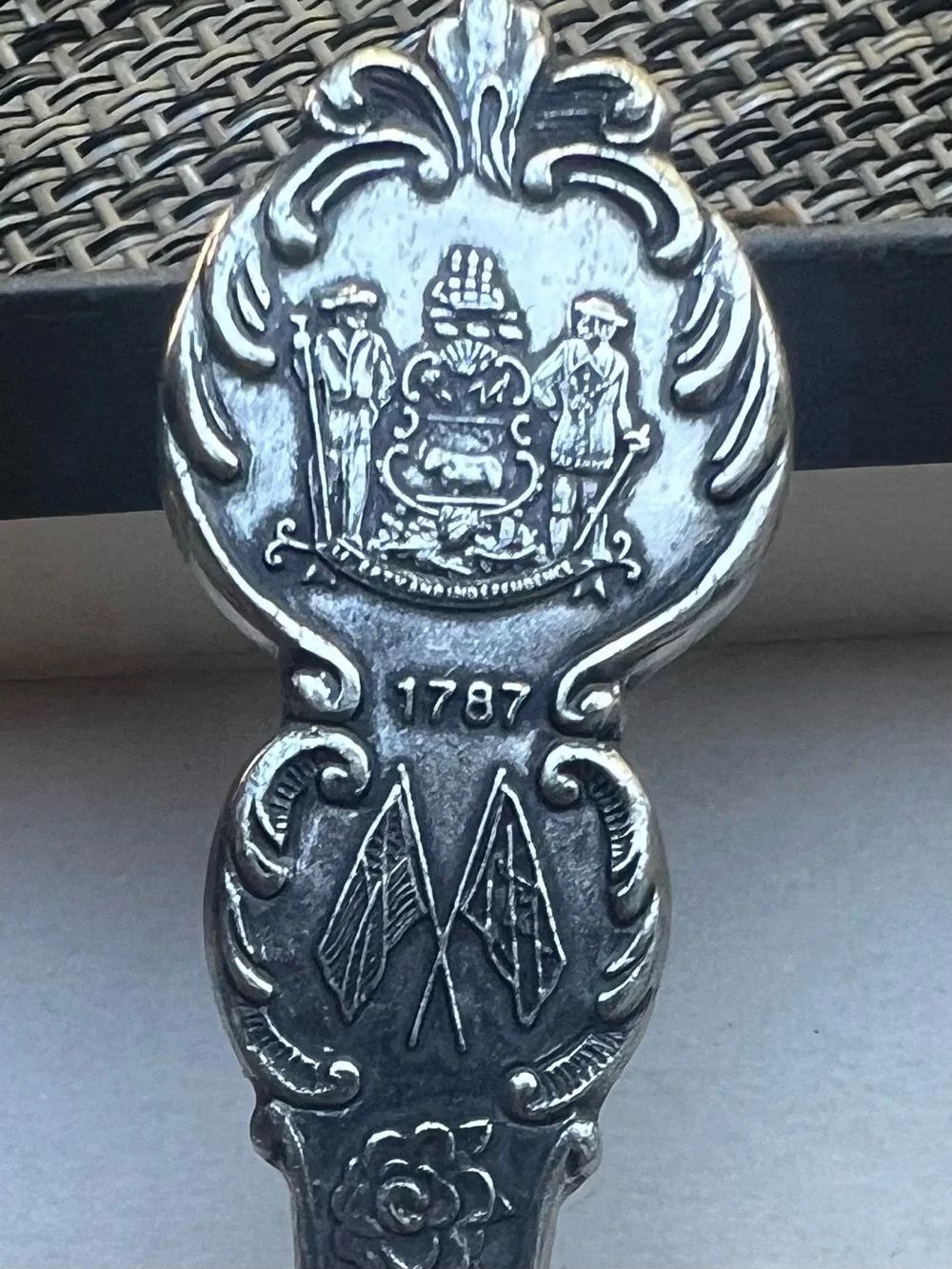 Vintage Souvenir Spoon Lot of 3 Delaware New York & Washington DC US Collectible